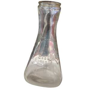 Vtg MCM Good Seasons Salad Dressing Bottle Gold Leaf Glass Cruet